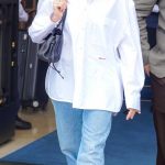 Margot Robbie in a White Shirt Was Seen Out with Her Husband on Her Birthday in Paris 07/02/2026