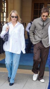 Margot Robbie in a White Shirt