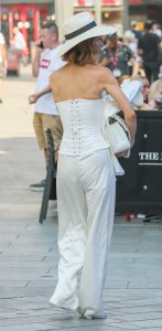 Myleene Klass in a White Ensemble