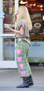Addison Rae in an Animal Print Blouse