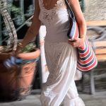 Dua Lipa in a White Ensemble Stops for Ice Cream at Gepi Gelateria in Portofino 08/17/2026