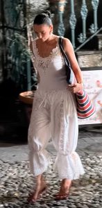 Dua Lipa in a White Ensemble