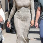 Hannah Waddingham in a Beige Dress on Her Way Into Jimmy Kimmel Live in Los Angeles 08/17/2026
