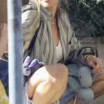 Hilary Duff in a Striped Shirt Was Seen Out with Matthew Koma in Studio City 08/19/2026