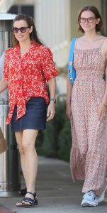 Jennifer Garner in a Red Blouse