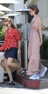 Jennifer Garner in a Red Blouse