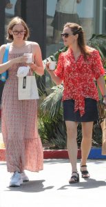 Jennifer Garner in a Red Blouse