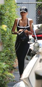 Jessica Alba in a Black Cap