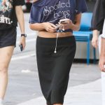 Kaia Gerber in a Black Skirt Was Seen Out in Los Angeles 08/26/2026