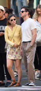 Kate Mara in a Yellow Cardigan