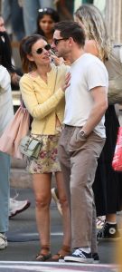 Kate Mara in a Yellow Cardigan