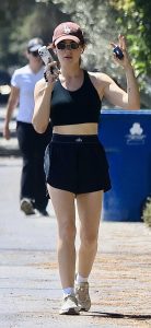 Lucy Hale in a Black Top