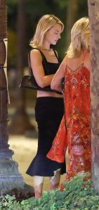 Margot Robbie in a Black Top