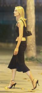 Margot Robbie in a Black Top