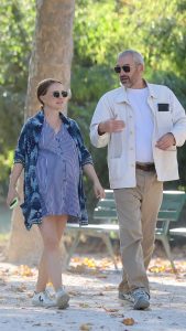 Natalie Portman in a Striped