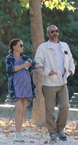 Natalie Portman in a Striped