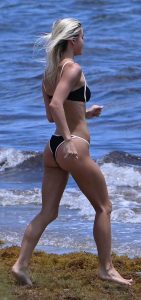 Olivia Dunne in a Black Bikini