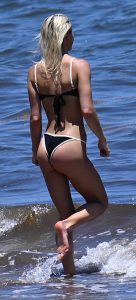 Olivia Dunne in a Black Bikini