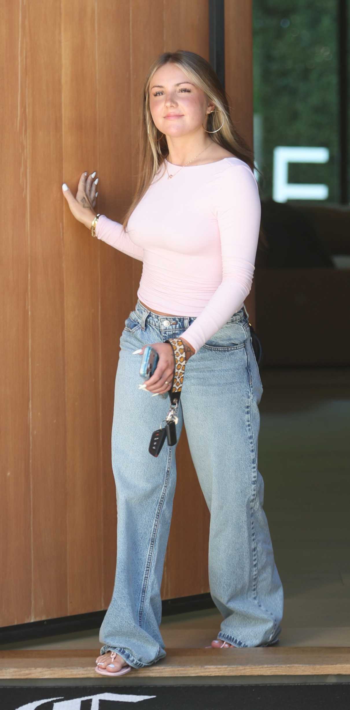 Piper Rockelle in a Pink Longsleeve