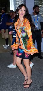 Camila Cabello in a Floral Ensemble