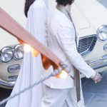 Dove Cameron in a White Ensemble Was Spotted with Damiano David Outside Their Wedding Ceremony in Montalcino 09/24/2026