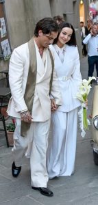 Dove Cameron in a White Ensemble