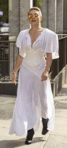 Florence Pugh in a White Dress