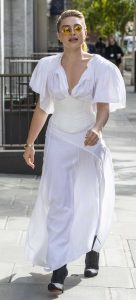 Florence Pugh in a White Dress
