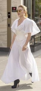 Florence Pugh in a White Dress