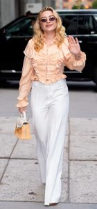 Florence Pugh in a White Pants