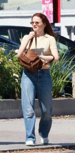 Joey King in a Beige Polo