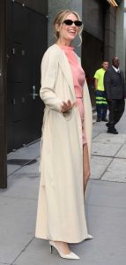 Kate Upton in a Pink Mini Dress