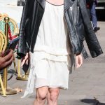 Lili Reinhart in a Black Leather Jacket Was Seen Out in London 09/10/2026