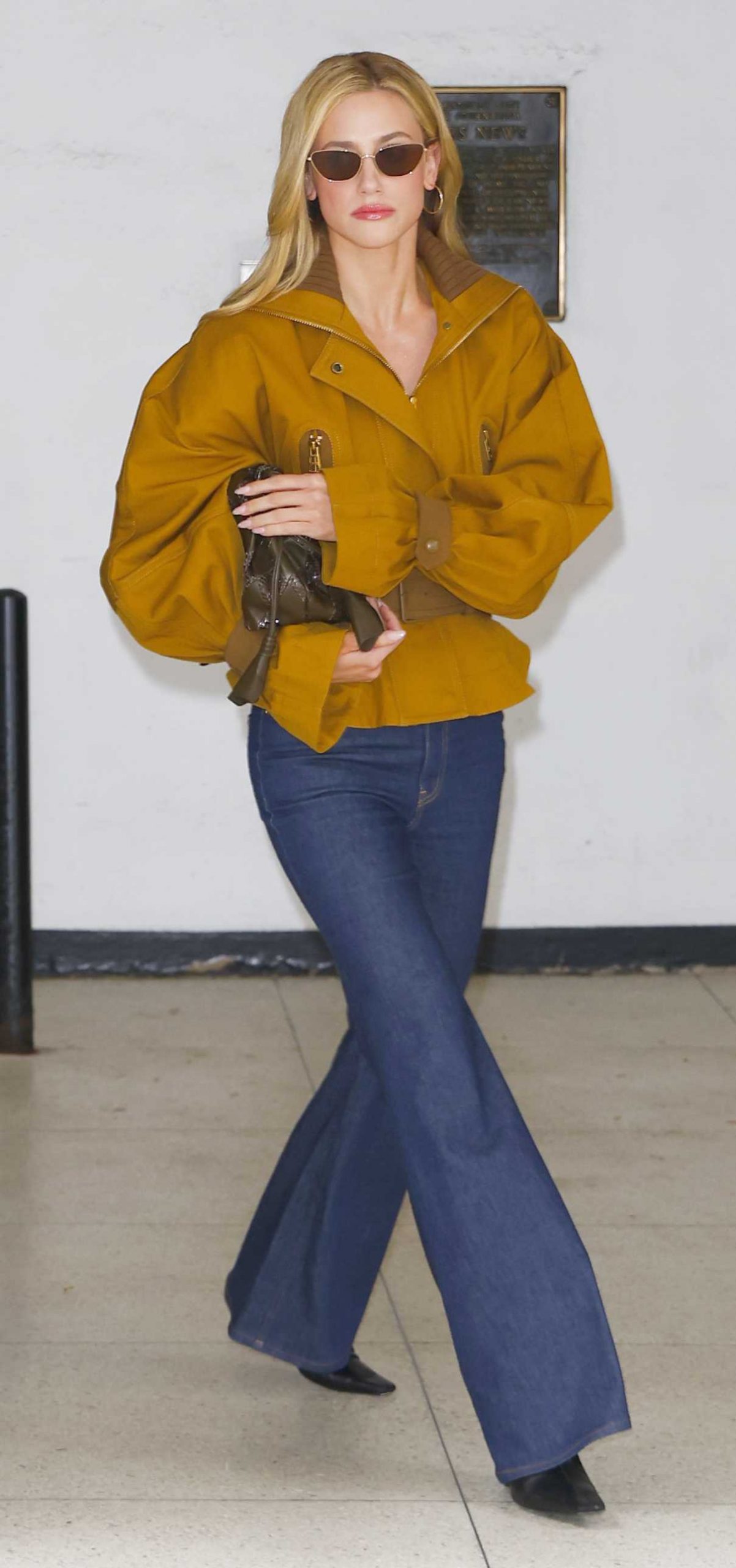 Lili Reinhart in a Blue Jeans