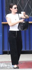 Lucy Hale in a White Tee Was Seen Out with a Friend in Los Angeles 09/27/2026