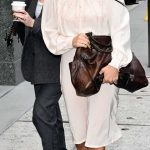 Malina Weissman in a Beige Dress Outside a Taping of Good Morning America in New York City 09/24/2026
