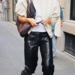 Rosie Huntington-Whiteley in a Black Leather Pants Was Seen Out in Milan 09/24/2026