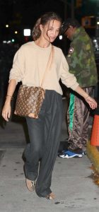 Alicia Vikander in a Black Pants