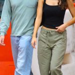 Camila Morrone in an Olive Pants Was Seen Out with Boyfriend Cole Bennett in New York City 10/02/2026