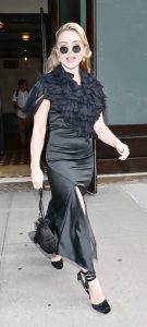 Florence Pugh in a Black Dress