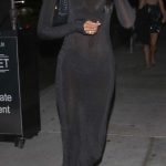 Jasmine Tookes in a Black Dress Attends Kelsey Merritt’s 30th Birthday Celebration at Bar Marmont in Los Angeles 10/10/2026