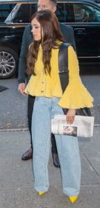 Jenna Ortega in a Blue Jeans