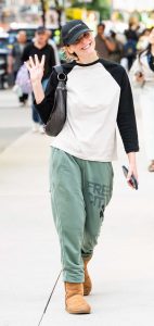 Jennifer Lawrence in a Black Cap