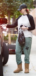 Jennifer Lawrence in a Black Cap
