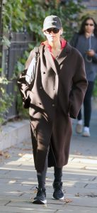 Jennifer Lawrence in a Black Coat