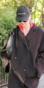 Jennifer Lawrence in a Black Coat