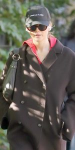 Jennifer Lawrence in a Black Coat