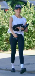 Jessica Alba in a Black Cap