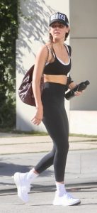 Jessica Alba in a Black Cap
