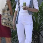 Kendall Jenner in a White Ensemble Was Seen Out at the University of Miami in Miami 10/16/2026
